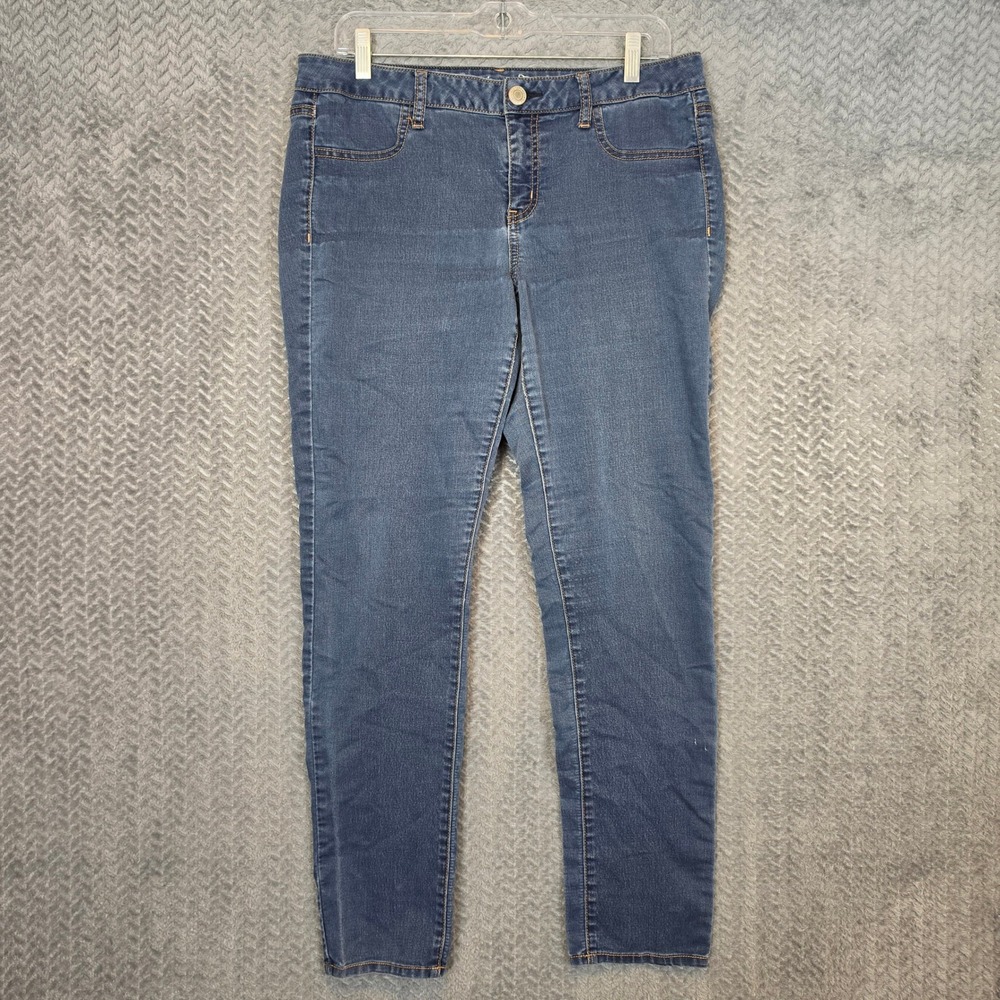 American Eagle Outfitters Womens Stretch Jegging Blue Medium Wash Size 14 Reg